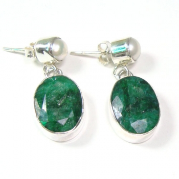 Top selling freshwater pearl and green quartz drop earrings 